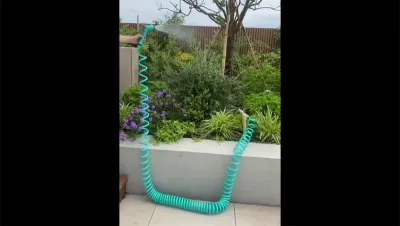 EVA Coiled Garden Hose Function